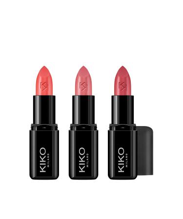KIKO Milano Smart Fusion Lipstick Kit 02 | Lip Kit With 3 Radiant-Finish Lipsticks Smart Fusion Kit 02