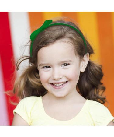 AYNKH 3 Pieces School Bows Headbands Alice Bands Girls Uniform Colours Ribbon Bow Set Hair Accessories Birthday Gift Green - Buy Online on GoSupps.com