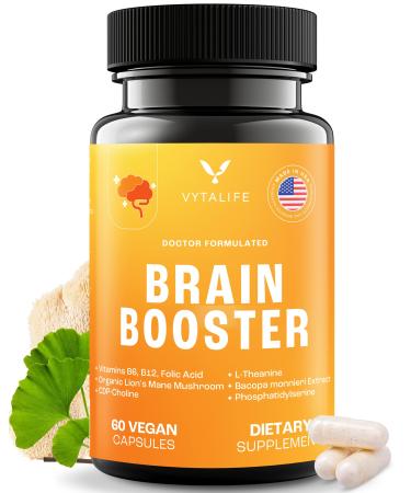 Focus Supplements for Adults - Memory Supplements Brain Supplements - Memory Vitamins Brain for Women Men w/ Ginko Biloba - Ageless Brain Pill Memory Supplements for Seniors - Advanced Memory Formula