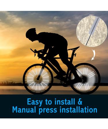 Robinet Spoke Reflectors - 72 Piece Bike Reflector Set for 360 Visibility | Easy Assembly Bike Accessories | International Shipping Available - Buy Online on GoSupps.com