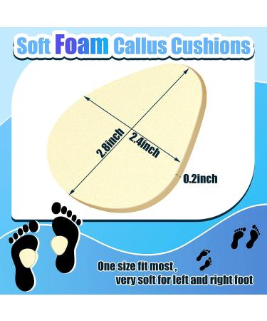 36 Pcs Metatarsal Foot Pads - 1/5 inch Thick Cushions for Ball of Foot Pain Relief | Foam Forefoot Support Inserts for Women and Men - Buy Online on GoSupps.com
