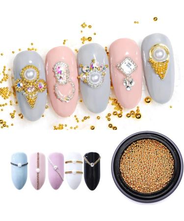 Multicolor Nail Metal Studs Gems - 12 Boxes 3D Nail Art Beads for Manicure - Buy Online on GoSupps.com