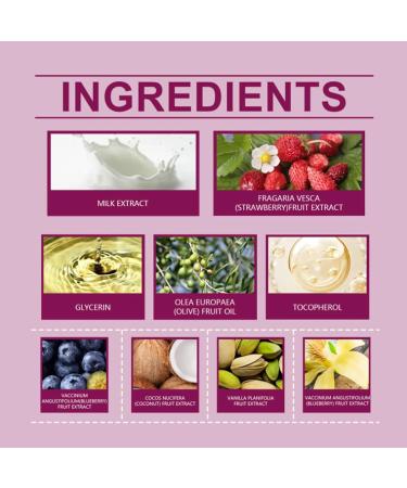 Vanilla Cream Puff Body Milk Mist Body/Hair Milk Mist Body Spray For Women Vanilla Perfume Long Lasting Moisturizing Ideal Gifts for Women 1PCS-Strawberry Cake - Buy Online on GoSupps.com