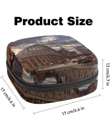 Beautiful City Look Portable Menstrual Cup Bag - Stylish & Compact Zipper Pouch for Teens & Women - Ideal Menstruation Accessories - Buy Online on GoSupps.com