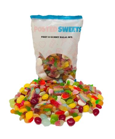Fizzy & Gummy Halal Pick & Mix Bag 700g Large Classic Retro Candy Selection Pick n Mix - Gift Bag - Perfect Movie Night Hamper Treats for Kids Adults Birthday Gifts