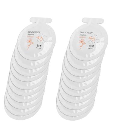 SPF 46 Sun protection in travel size moisturizing sun protection Refreshing sun protection for men women and children not fatty waterproof and weld -resistant (3 ml x 20 bags)