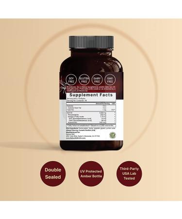 Triple Strength Antarctic Krill Oil 1200mg 180 Softgels | Omega 3 EPA DHA Astaxanthin | Heart Health Supplement, No Fish Oil Aftertaste, Mercury Free - 180 Count - Buy Online on GoSupps.com