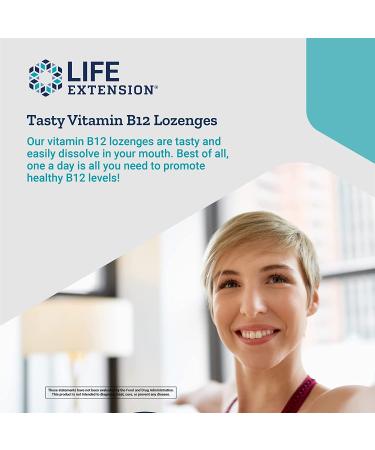 Life Extension Methylcobalamin 5 mg - 60 Vegetarian Lozenges for Energy & Nerve Health - Buy Online on GoSupps.com