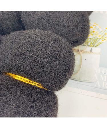 Tight Afro Kinky Human Hair for Dreadlocks - 4 Bundles 8 Inch Natural Black 1B - Buy Online on GoSupps.com