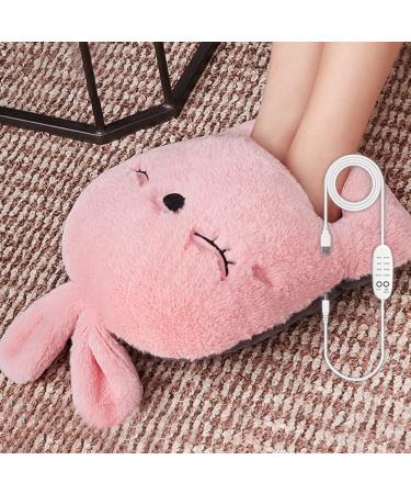Lichengtai Electric Foot Warmer 4 Temperature Levels & 3 Timing Shutdown Cozy Heating Pillows for Winter Ideal for Family Living Room Office - Pink for Women & Children - Buy Online on GoSupps.com