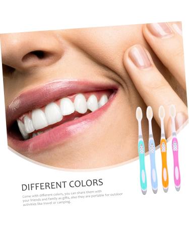 Minkissy 4-Pack Ultrafine Soft Toothbrushes for Men Travel-Friendly Micro Nano Extra Toothbrush Set - Buy Online on GoSupps.com