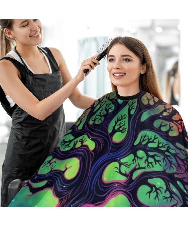 Tree of Life Mandala Barber Cape - Bohemian Polyester Hair Cutting Salon Cape | Water Stain Resistant & Anti-Static | 56.7"x66.9" (1 Pack - Buy Online on GoSupps.com