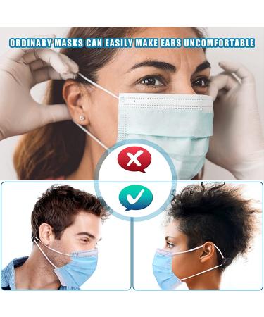Mask Extender Strap 5Pcs Ear Savers for Masks - Universal Size Holder with 3 Adjustment Slots | Enhanced Flexibility for Cloth and Disposable Masks | For Kids and Adults - Buy Online on GoSupps.com