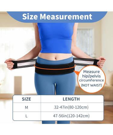 SI Belt for Women | Sacroiliac Brace for Sciatic Pain Relief | Back Support for Lower Back Pain - Pelvis & LumbarHip Pain Relief - Medium Black - Buy Online on GoSupps.com