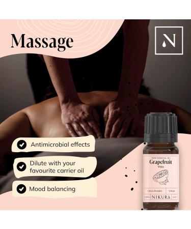 Nikura Citrus Essential Oil Gift Set - 5 x 10ml | Aromatherapy for Home, Skincare, Anxiety | Bergamot, Grapefruit, Lemon, Mandarin, Orange | UK Made - Buy Online on GoSupps.com