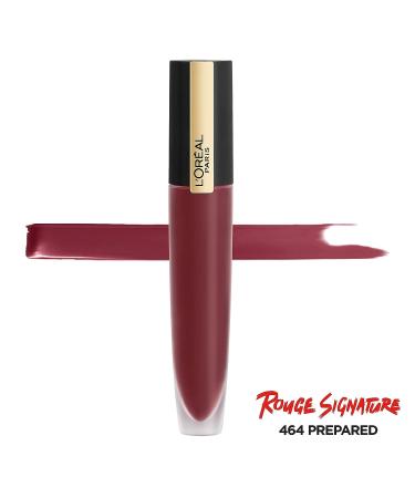 L'Oreal Paris Makeup Rouge Signature Matte Lip Stain - Prepared | Long-lasting, Transfer-Proof Color - Buy Online on GoSupps.com
