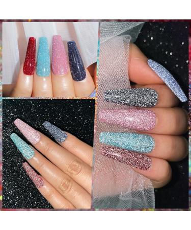 SUPWEE 8Pcs Reflective Glitter Gel Nail Polish Set Semi Permanent Soak Off UV Gel Varnish Nail Art Shiny Effect All for Manicure - (Color: BDSZJ111-8PCS) - Buy Online on GoSupps.com