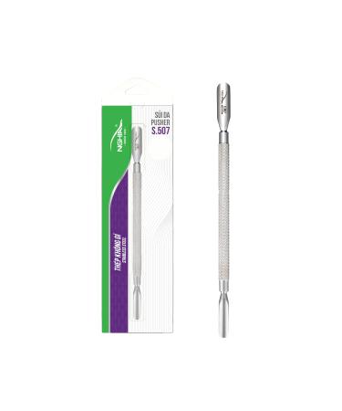 Nghia Pusher - S-507 (Stainless Steel) | Double Ended Cuticle Pusher | Precision Nail Care Tool| Premium Quality for Nail Care | Ergonomic Design | Suitable for Professional & Home Use