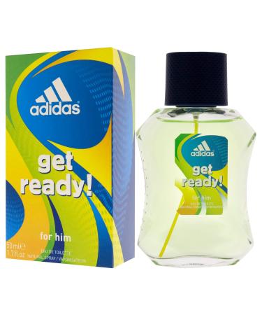 Adidas Fragrance Get Ready for Him Colognes 1.7 Fluid Ounce 1.7 Fl Oz (Pack of 1) For Him - Buy Online on GoSupps.com