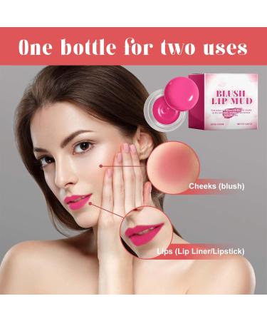 Lip and Cheek Tint - Long-Lasting Matte Natural Cosmetics - Plumping Effect Lip and Cheek Tint - For Women Friends Travel Daily Life Parties Dates Office Transportation Birthdays Vacations - Buy Online on GoSupps.com