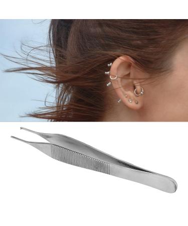 Vascular Tweezers - 4.7 Stainless Steel Anti-Slip Body Piercing Tweezers for Small Objects & Facial Hair - Mini Portable for Women - Buy Online on GoSupps.com
