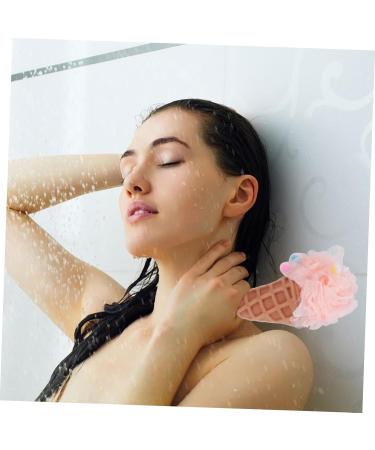 2pcs Rainbow Ice Cream Bath Balls & Loofah Set - Colorful Bath Accessories for Perfect Relaxation - Buy Online on GoSupps.com