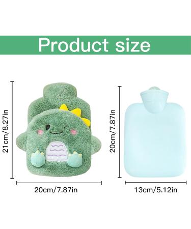 Buy Cisixin Dino Hot Water Bottle 400ml - Cozy Plush Cover for Children & Adults | Best International Shipping - Buy Online on GoSupps.com