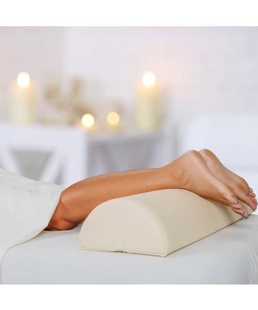 EARTHLITE Half Jumbo Massage Bolster Pillow | Durable 100% PU Upholstery | Professional Quality for Back Pain Relief | Black - Buy Online on GoSupps.com