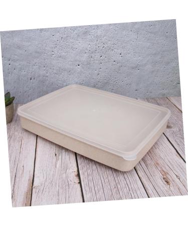 Hohopeti 24 Plastic containers Plastic pallets Fridge Egg Holder Egg Holder with lid Egg Tray Food Straw Beige 31.5X23.5CM - Buy Online on GoSupps.com
