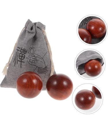 Healeeved Handball Balls Set - Wooden Massage Balls for Health Exercises & Fitness Training | Jade & Fabric Options - Buy Online on GoSupps.com