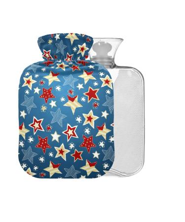 Heat bottle with reference American flag 1 l small warm-up bag for pain relief back pain hot and cold therapy BPA-free