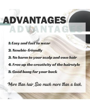 Moresoo Real Hair Clip-In Extensions | 55cm Natural Black Remy Hair 7 Pieces 120g - Premium Quality Human Hair - Buy Online on GoSupps.com