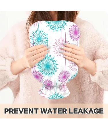 NAANLE Dehlia Flower 2L Hot Water Bottle - Large Transparent Hot Water Bottle for Menstrual Cramps Pain Relief and Heat Therapy - Buy Online on GoSupps.com