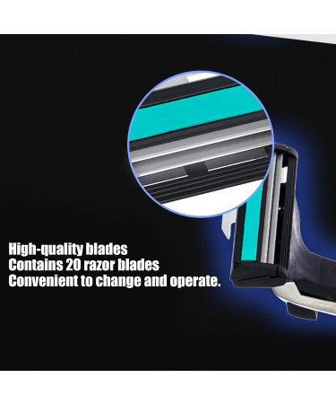 Top Men's Shaving Blades - 20 Manual Hair Removal Blades for a Smooth Beard | International Shipping Available - Buy Online on GoSupps.com