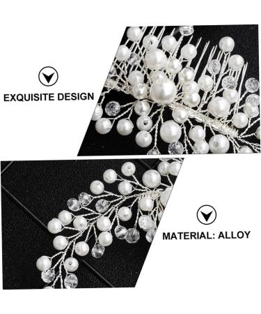Angoily 1 Pc Hair Comb Women Decorative Hairpin Hairpins Crystal Headpiece Hair Accessory Hair Decorations Clip for Hair Wedding Hair Side Combs Dress Bride Accessories Alloy - Buy Online on GoSupps.com