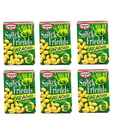 Cameo Snack Friends Peanuts Tostate and Salad Roasted Peanuts 40g (Pack of 6)