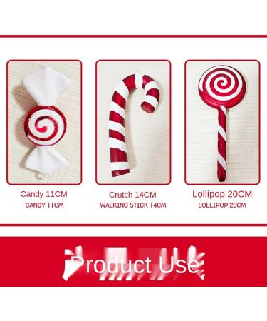 Travelfreely Christmas Decorations Red and White Sweets Lollipop Stick Combination Decoration Party Decoration - Buy Online on GoSupps.com
