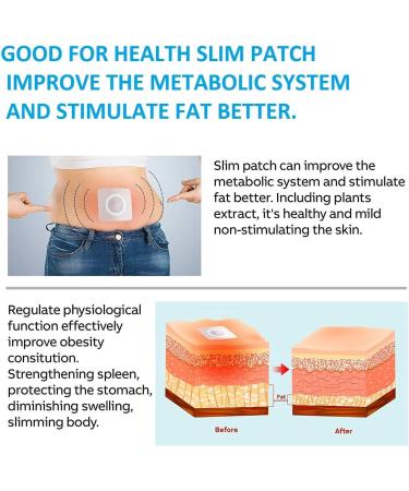 Losing Weight Patch - 60 Slim Stickers for Belly Fat & Anti-Cellulite | Fast Non-Irritating Fat Burning Solution - Buy Online on GoSupps.com