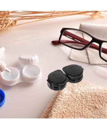 14th Double Glasses Case & Contact Lens Holder - Portable Organizer with Mirror & Vitamin Container - Buy Online on GoSupps.com
