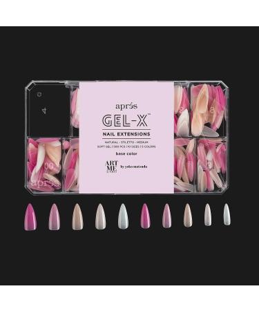ArtMe x Apres Gel-X Natural Stiletto Long Box of Tips | Base Color | 500 Gel-X Tips | Premium Quality | 10 Sizes 0-9 | 2022 Version - Buy Online on GoSupps.com