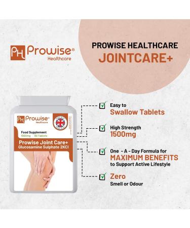 Glucosamine Sulphate 2KCL 1500mg 60 Tablets - Joint Health Support - Gluten & Dairy Free - Made in UK - Buy Online on GoSupps.com