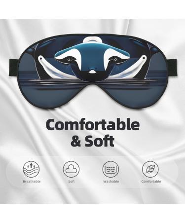 Shop Orca Killer Whale Eye Mask | Soft & Breathable Sleep Eye Patch for Travel & Relaxation - Buy Online on GoSupps.com