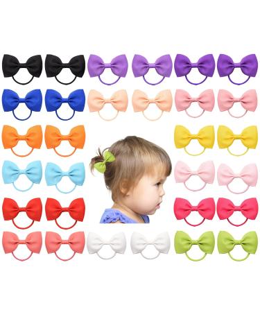 30 pcs baby girls hair loops hair tie elastic headband small hair clip loop hair tie small hair clips elastic hair accessories for children (color random) - Buy Online on GoSupps.com
