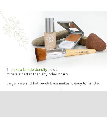 Honeybee Gardens Full Size Foundation Brush | Vegan & Cruelty-Free | Perfect for Liquid & Powder Makeup | International Shipping Available - Buy Online on GoSupps.com