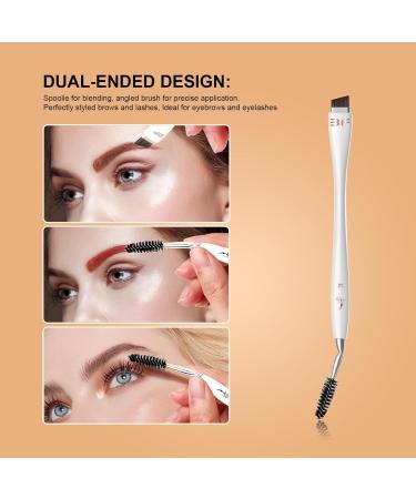 Premium Makeup Brushes Set - Foundation Concealer Dual-Ended Eyebrow & Eyelash Brushes for Flawless Application - International Shipping Available - Buy Online on GoSupps.com