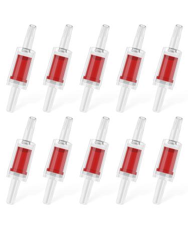 Pawfly 10 PCs check valve aquarium for common air pumps Red plastic check valves Pump protection for standard 0.5cm air hose Fish basin Accessories for ventilation setup 10 PCs (red) - Buy Online on GoSupps.com