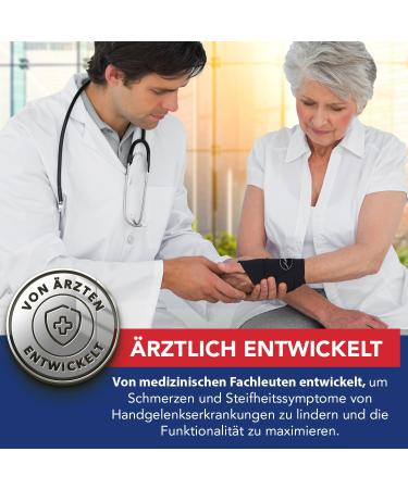 Dr. Arthritis Light Wrist Bandage - Tendonitis & Carpal Tunnel Support - Adjustable Right/Left Hand Wear for Pain Relief (Black Couple) - Buy Online on GoSupps.com