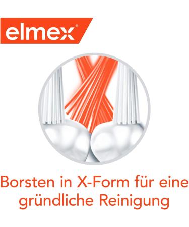 Elmex Toothbrush Caries Protection InterX Medium - 3 Pack | X-Bristles for Thorough Cleaning & Short Head for Molars - Buy Online on GoSupps.com