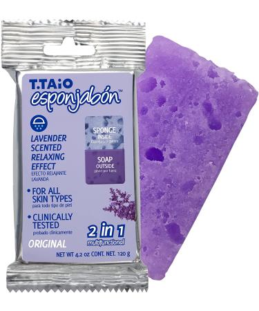 T. Taio Lavender Soap-Sponge 4.2 oz - Nourishing & Aromatic Bath Essential - Buy Online on GoSupps.com