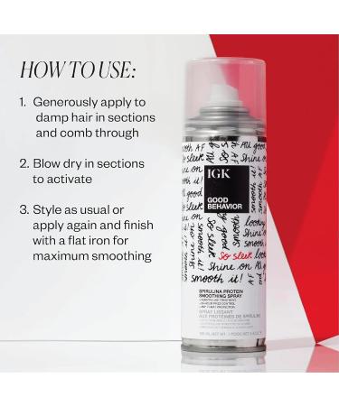 IGK Travel Hair Treatment Set | Antisocial Hair Mask + Good Behavior Spray | Overnight Bond-Building + Keratin Like Smoothing Spray | Vegan + Cruelty-Free | Set of 2 2.05 Fl Oz (Pack of 2) - Buy Online on GoSupps.com